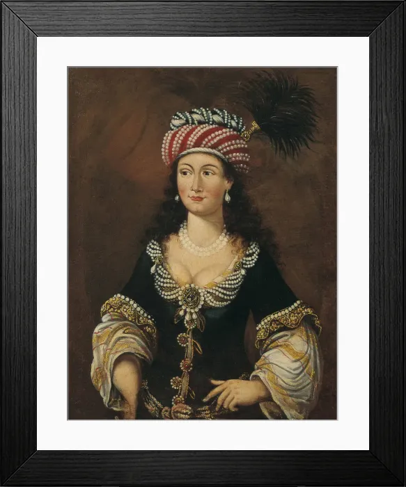 Framed Print : Oriental woman, ca 1681-1682. Artist: Anonymous Framed Print : Oriental woman, ca 1681-1682. Artist: Anonymous