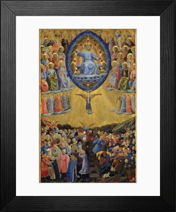 Framed Print : The Last Judgment (Winged Altar, Central Panel), Early 15th century. Artist: Botticelli, Sandro (1445-1510) Framed Print : The Last Judgment (Winged Altar, Central Panel), Early 15th century. Artist: Botticelli, Sandro (1445-1510)