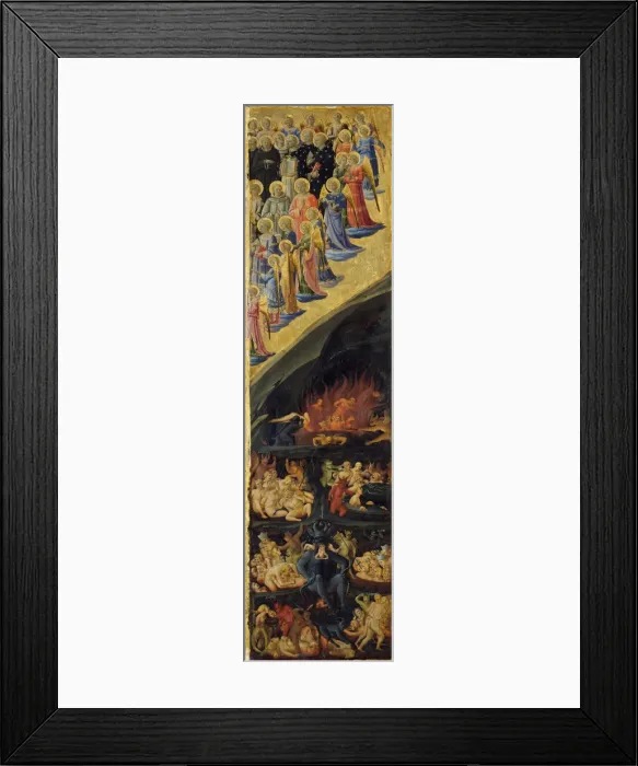Framed Print : The Last Judgment (Winged Altar, Right Panel), Early 15th century. Artist: Botticelli, Sandro (1445-1510) Framed Print : The Last Judgment (Winged Altar, Right Panel), Early 15th century. Artist: Botticelli, Sandro (1445-1510)