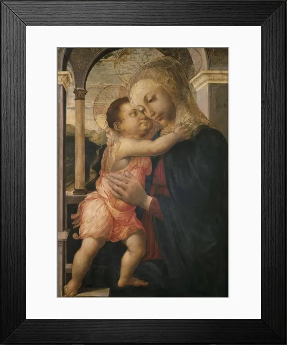 Framed Print : Madonna and Child, ca 1466-1467. Artist: Botticelli, Sandro (1445-1510) Framed Print : Madonna and Child, ca 1466-1467. Artist: Botticelli, Sandro (1445-1510)
