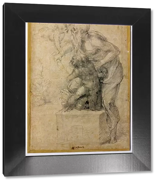 The Sacrifice of Isaac, c. 1535. Artist: Buonarroti, Michelangelo (1475-1564)
