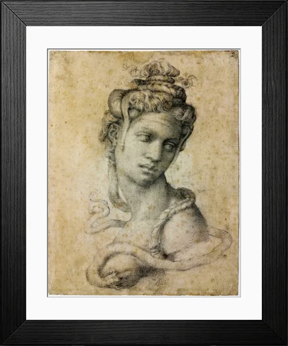 Framed Print : Cleopatra, c. 1535. Artist: Buonarroti, Michelangelo (1475-1564) Framed Print : Cleopatra, c. 1535. Artist: Buonarroti, Michelangelo (1475-1564)