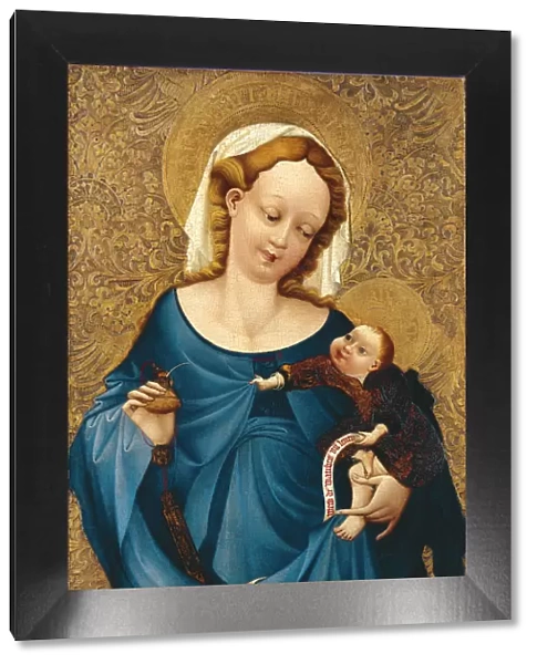 Madonna with the inkwell, ca 1430. Artist: Master of the Middle-Rhine