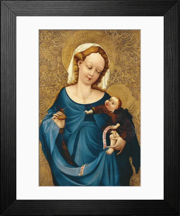Framed Print : Madonna with the inkwell, ca 1430. Artist: Master of the Middle-Rhine Framed Print : Madonna with the inkwell, ca 1430. Artist: Master of the Middle-Rhine