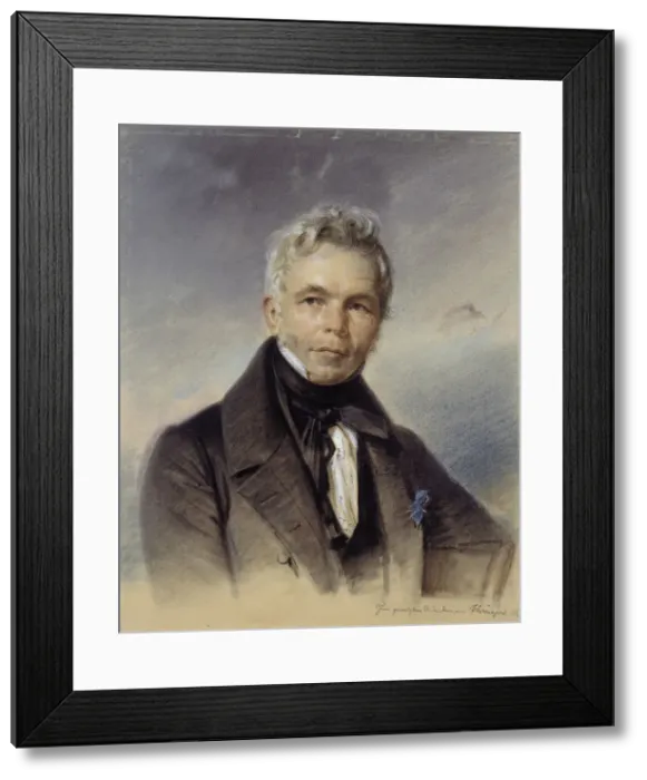 Framed Print : Portrait of Karl Friedrich Schinkel, 1836. Artist: Kruger, Franz (1797-1857) Framed Print : Portrait of Karl Friedrich Schinkel, 1836. Artist: Kruger, Franz (1797-1857)