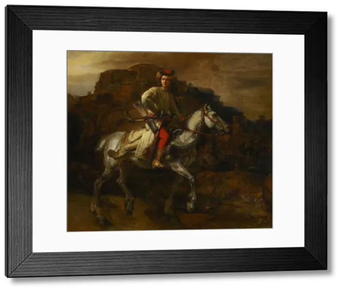 Framed Print : The Polish Rider, c. 1655. Artist: Rembrandt van Rhijn (1606-1669) Framed Print : The Polish Rider, c. 1655. Artist: Rembrandt van Rhijn (1606-1669)