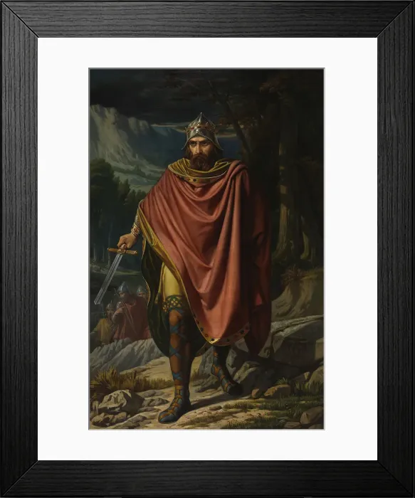 Framed Print : Witteric, Visigothic King, Mid of the 19th century. Artist: Soriano Murillo, Benito (1827-1891) Framed Print : Witteric, Visigothic King, Mid of the 19th century. Artist: Soriano Murillo, Benito (1827-1891)