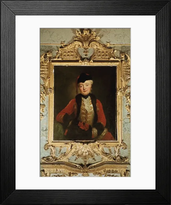 Framed Print : Portrait of Wilhelmine Dorothee von der Marwitz (1718-1787), c. 1739. Artist: Pesne, Antoine (1683-1757) Framed Print : Portrait of Wilhelmine Dorothee von der Marwitz (1718-1787), c. 1739. Artist: Pesne, Antoine (1683-1757)