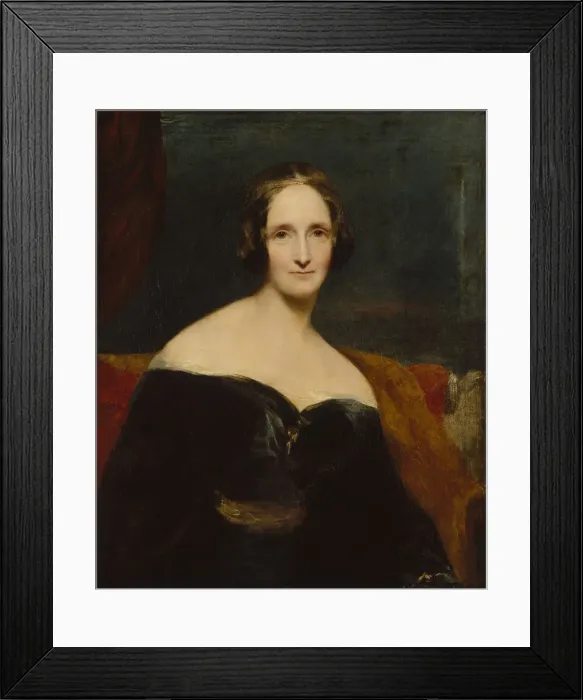 Framed Print : Mary Shelley, 1840. Artist: Rothwell, Richard (1800-1868) Framed Print : Mary Shelley, 1840. Artist: Rothwell, Richard (1800-1868)