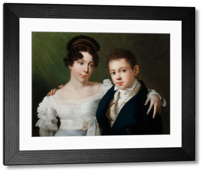 Framed Print : Princess Alexandrine of Prussia (1803-1892) and Prince Albert of Prussia (1809-1872), 1810s. Artist: Anonymous Framed Print : Princess Alexandrine of Prussia (1803-1892) and Prince Albert of Prussia (1809-1872), 1810s. Artist: Anonymous