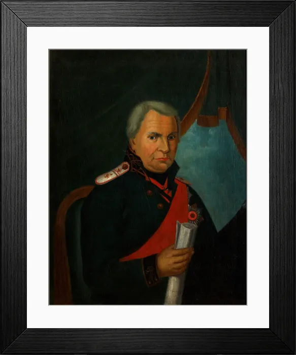 Framed Print : Portrait of Alexander Semyonovich Shishkov (1754-1841), 1820s. Artist: Anonymous Framed Print : Portrait of Alexander Semyonovich Shishkov (1754-1841), 1820s. Artist: Anonymous