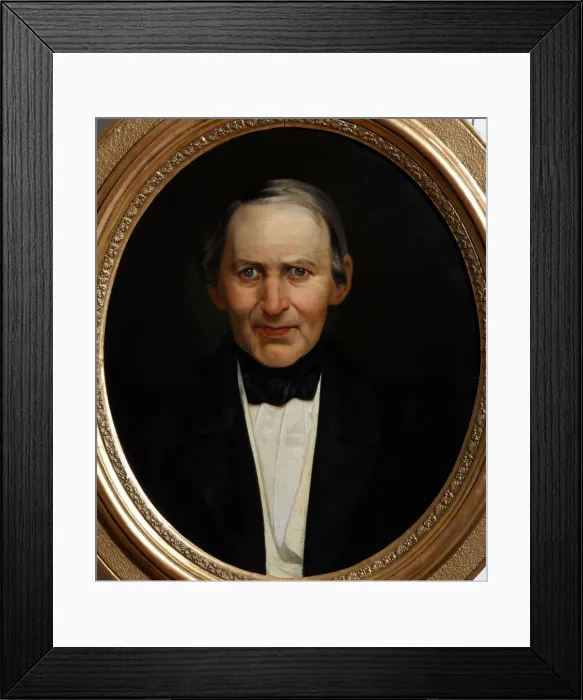 Framed Print : Portrait of Alexander Philippovich Smirdin (1795-1857), 1857. Artist: Anonymous Framed Print : Portrait of Alexander Philippovich Smirdin (1795-1857), 1857. Artist: Anonymous