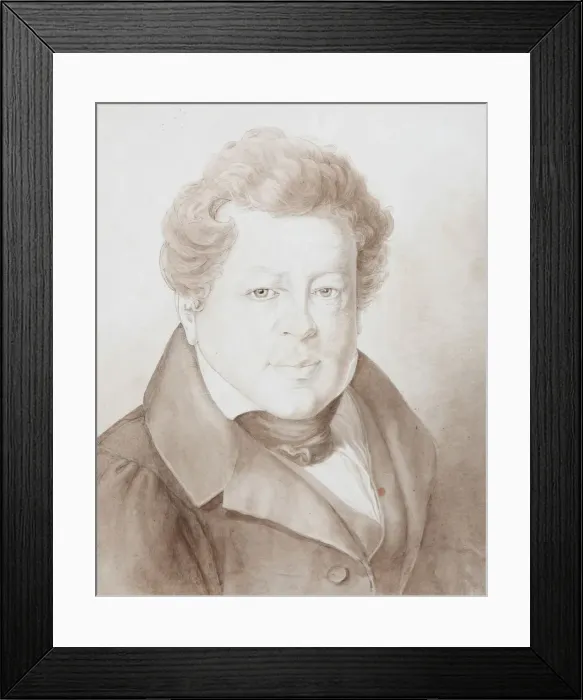 Framed Print : Portrait of Alexander Ivanovich Turgenev (1784-1845), 1833. Artist: Kestner, Georg Christian August (1777-1853) Framed Print : Portrait of Alexander Ivanovich Turgenev (1784-1845), 1833. Artist: Kestner, Georg Christian August (1777-1853)