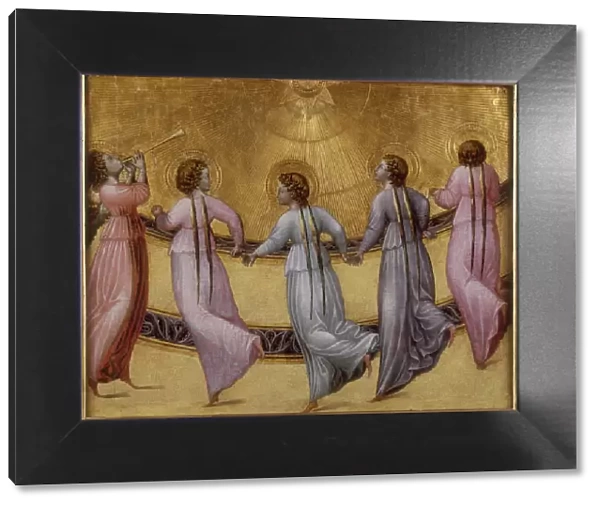 Five dancing angels, ca 1436. Artist: Giovanni di Paolo (ca 1403-1482)