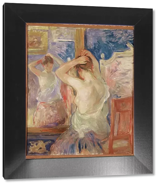 Devant la psyche, 1890. Artist: Morisot, Berthe (1841-1895)