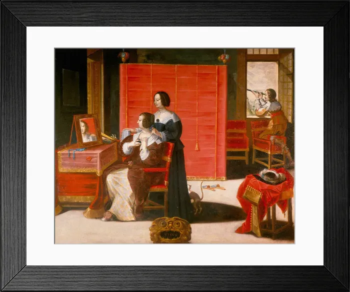 Framed Print : La vue, after 1635. Artist: Bosse, Abraham (1602-1676) Framed Print : La vue, after 1635. Artist: Bosse, Abraham (1602-1676)