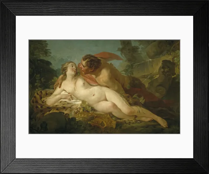 Framed Print : Jupiter and Antiope, 1745-1747. Artist: Pierre, Jean-Baptiste Marie (1714-1789) Framed Print : Jupiter and Antiope, 1745-1747. Artist: Pierre, Jean-Baptiste Marie (1714-1789)
