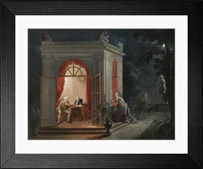 Framed Print : The Marriage Contract. Artist: Gautier Dagoty, Jean-Baptiste Andre (1740-1786) Framed Print : The Marriage Contract. Artist: Gautier Dagoty, Jean-Baptiste Andre (1740-1786)