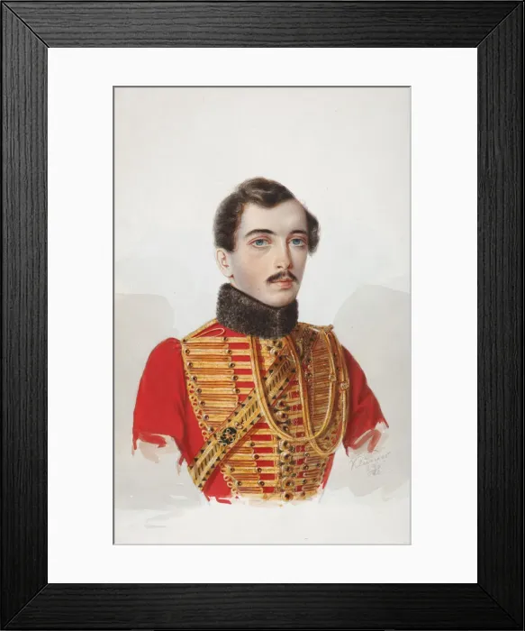 Framed Print : Portrait of N. V. Novoskoltsev, 1839. Artist: Klunder, Alexander Ivanovich (1802-1875) Framed Print : Portrait of N. V. Novoskoltsev, 1839. Artist: Klunder, Alexander Ivanovich (1802-1875)