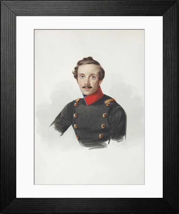 Framed Print : Portrait of Arist Fyodorovich von Gersdorff (1805-1883), 1840. Artist: Klunder, Alexander Ivanovich (1802-1875) Framed Print : Portrait of Arist Fyodorovich von Gersdorff (1805-1883), 1840. Artist: Klunder, Alexander Ivanovich (1802-1875)