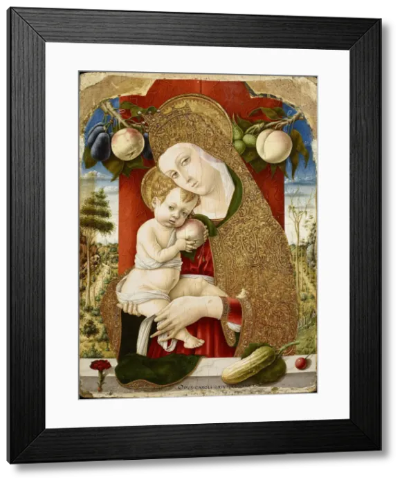 Framed Print : Virgin and Child, 1482-1483. Artist: Crivelli, Carlo (c. 1435-c. 1495) Framed Print : Virgin and Child, 1482-1483. Artist: Crivelli, Carlo (c. 1435-c. 1495)
