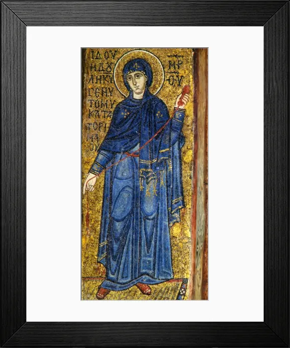 Framed Print : The Virgin fron the Annunciation, 11th century. Artist: Byzantine Master Framed Print : The Virgin fron the Annunciation, 11th century. Artist: Byzantine Master