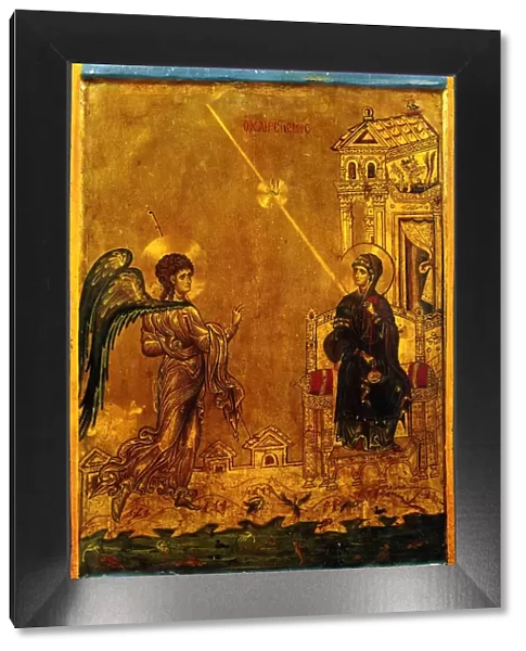 The Annunciation, 12th century. Artist: Byzantine icon