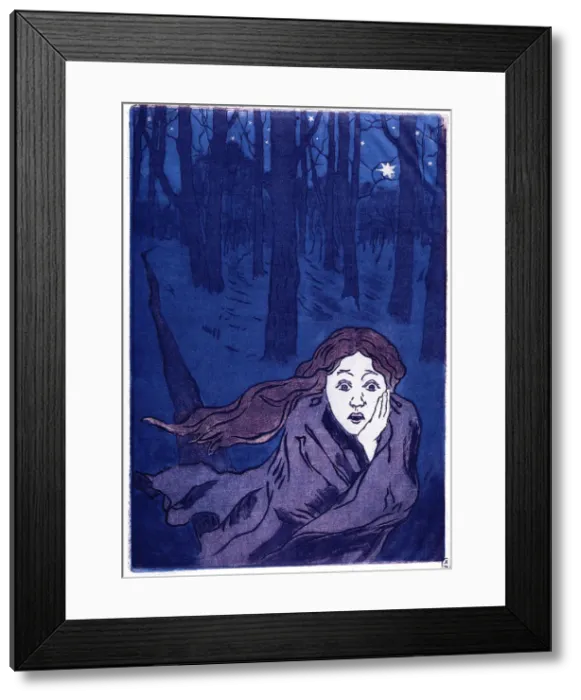 Framed Print : The Fear, 1893-1894. Artist: Yakunchikova, Maria Vasilyevna (1870-1902) Framed Print : The Fear, 1893-1894. Artist: Yakunchikova, Maria Vasilyevna (1870-1902)