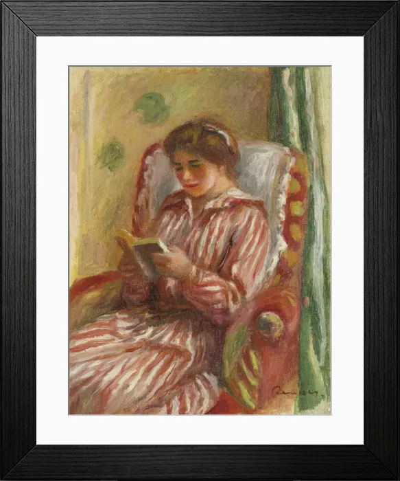 Framed Print : Gabrielle Reading, 1910. Artist: Renoir, Pierre Auguste (1841-1919) Framed Print : Gabrielle Reading, 1910. Artist: Renoir, Pierre Auguste (1841-1919)