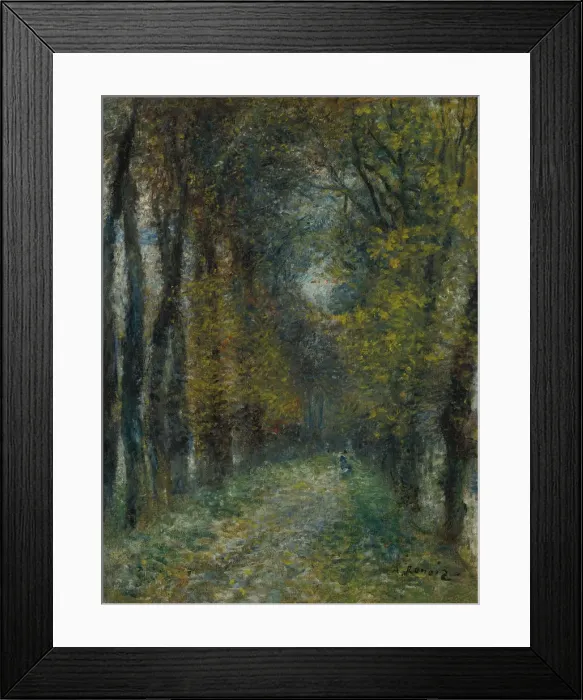 Framed Print : L allee couverte, 1872. Artist: Renoir, Pierre Auguste (1841-1919) Framed Print : L allee couverte, 1872. Artist: Renoir, Pierre Auguste (1841-1919)