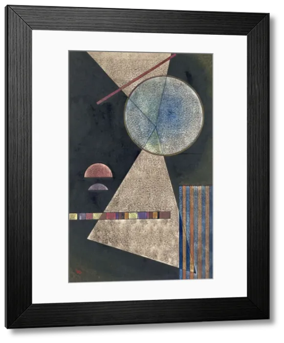 Framed Print : Meeting Point, 1928. Artist: Kandinsky, Wassily Vasilyevich (1866-1944) Framed Print : Meeting Point, 1928. Artist: Kandinsky, Wassily Vasilyevich (1866-1944)