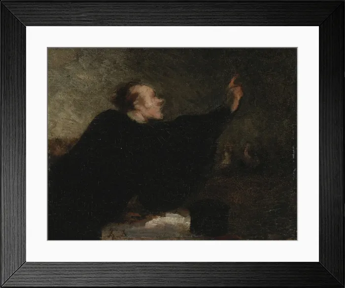 Framed Print : A trial lawyer, 1853-1854. Artist: Daumier, Honore (1808-1879) Framed Print : A trial lawyer, 1853-1854. Artist: Daumier, Honore (1808-1879)