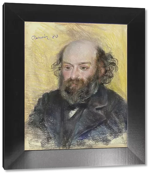Portrait of Paul Cezanne (1839-1906), 1880. Artist: Renoir, Pierre Auguste (1841-1919)