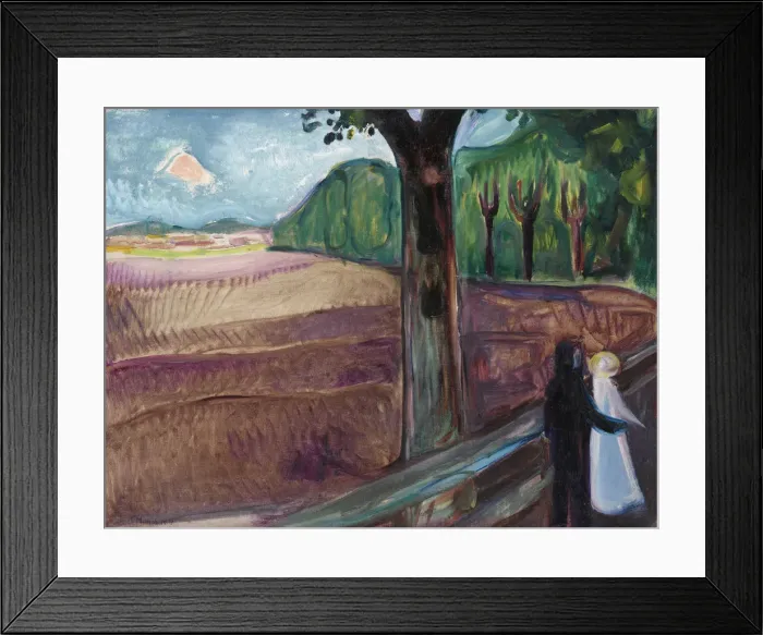 Framed Print : Summer Night (Sommernatt), 1917. Artist: Munch, Edvard (1863-1944) Framed Print : Summer Night (Sommernatt), 1917. Artist: Munch, Edvard (1863-1944)