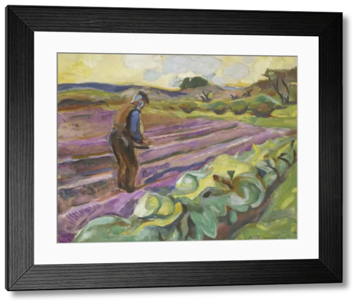 Framed Print : The sower, 1913. Artist: Munch, Edvard (1863-1944) Framed Print : The sower, 1913. Artist: Munch, Edvard (1863-1944)
