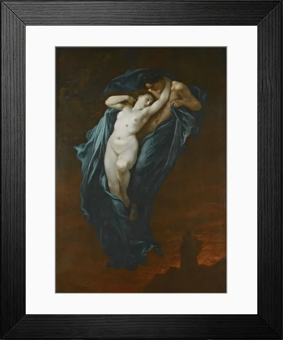 Framed Print : Paolo and Francesca. Artist: Dore, Gustave (1832-1883) Framed Print : Paolo and Francesca. Artist: Dore, Gustave (1832-1883)