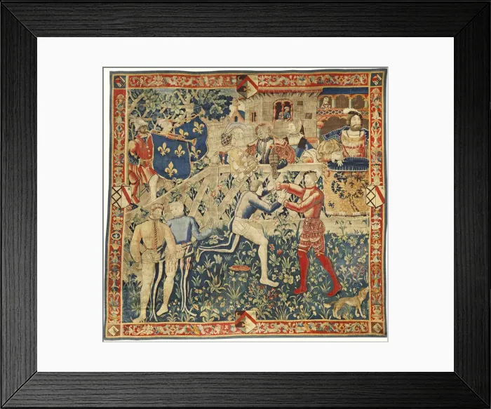 Framed Print : The Meeting of Kings Henry VIII and King Francis I (Tapestry), c. 1520. Artist: West European Applied Art Framed Print : The Meeting of Kings Henry VIII and King Francis I (Tapestry), c. 1520. Artist: West European Applied Art