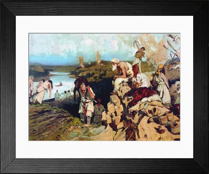 Framed Print : Life of East Slavs, 1907-1909. Artist: Ivanov, Sergei Vasilyevich (1864-1910) Framed Print : Life of East Slavs, 1907-1909. Artist: Ivanov, Sergei Vasilyevich (1864-1910)