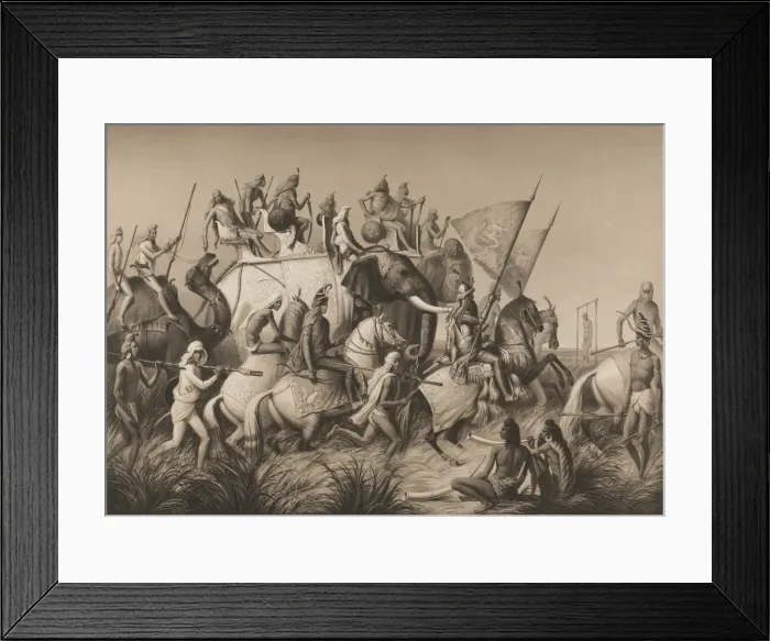 Framed Print : Journey through India, 1845-1848. Artist: Saltykov, Alexei Dmitriyevich (1806-1859) Framed Print : Journey through India, 1845-1848. Artist: Saltykov, Alexei Dmitriyevich (1806-1859)
