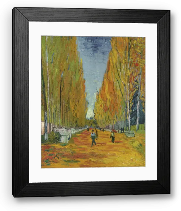 Framed Print : L Allee des Alyscamps, 1888. Artist: Gogh, Vincent, van (1853-1890) Framed Print : L Allee des Alyscamps, 1888. Artist: Gogh, Vincent, van (1853-1890)