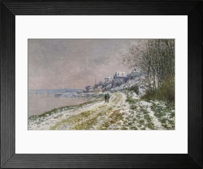 Framed Print : The Path Toward Epinay, Snow Effect, 1875. Artist: Monet, Claude (1840-1926) Framed Print : The Path Toward Epinay, Snow Effect, 1875. Artist: Monet, Claude (1840-1926)