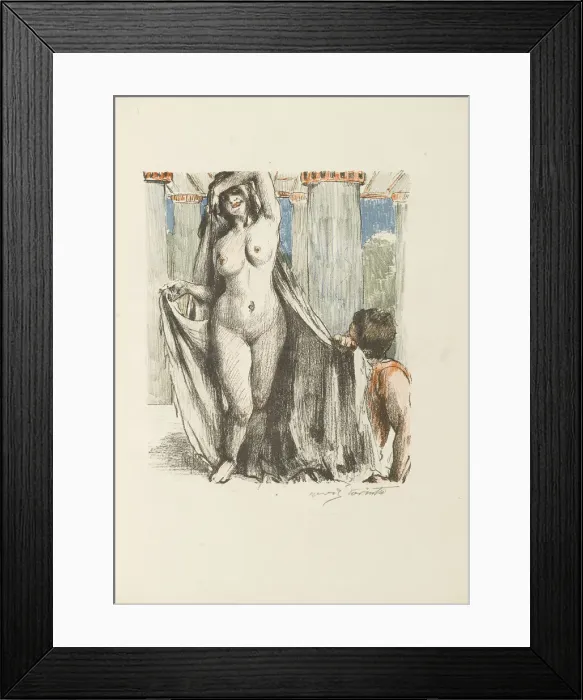 Framed Print : Illustration to The Song of Songs, 1911. Artist: Corinth, Lovis (1858-1925) Framed Print : Illustration to The Song of Songs, 1911. Artist: Corinth, Lovis (1858-1925)