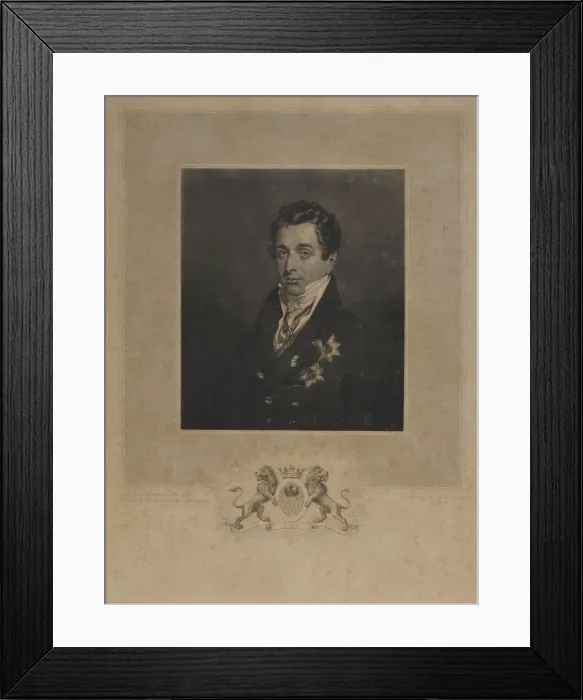 Framed Print : Portrait of Kyrill Alexandrovich Naryshkin (1786-1838). Artist: Dawe, Henry Edward (1790-1848) Framed Print : Portrait of Kyrill Alexandrovich Naryshkin (1786-1838). Artist: Dawe, Henry Edward (1790-1848)
