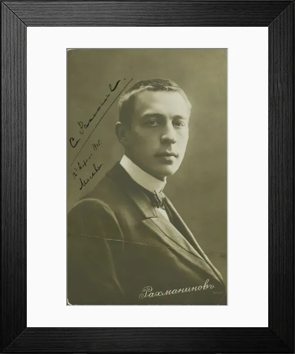 Framed Print : Portrait of the composer Sergei Rakhmaninov (1873-1943), c. 1905. Artist: Anonymous Framed Print : Portrait of the composer Sergei Rakhmaninov (1873-1943), c. 1905. Artist: Anonymous