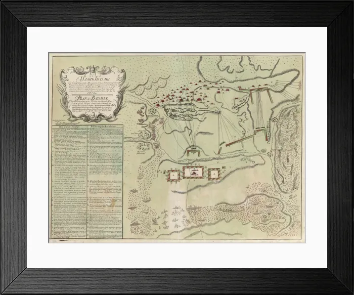 Framed Print : Map of Battle of Savuchny, 1739-1740. Artist: Anonymous Framed Print : Map of Battle of Savuchny, 1739-1740. Artist: Anonymous