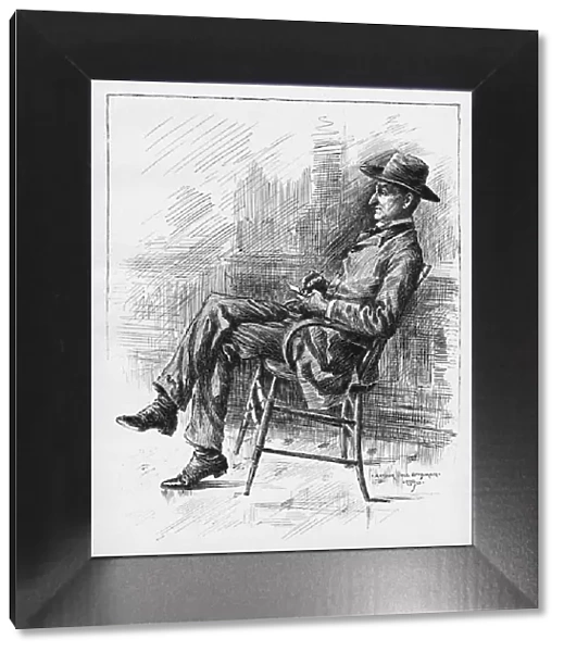 Portrait of Benjamin Peter Old Hutch Hutchinson, 1890. Artist: Goodman, Arthur Jule (?-1926)