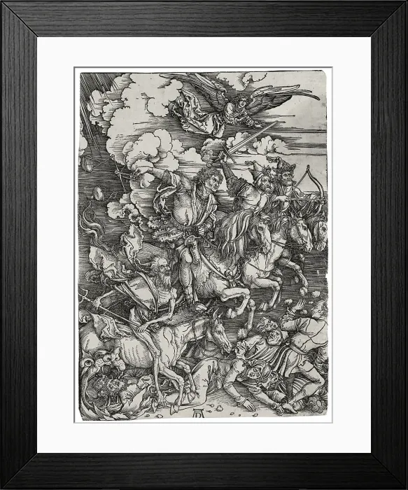 Framed Print : The Four Horsemen of the Apocalypse, ca 1498. Artist: Durer, Albrecht (1471-1528) Framed Print : The Four Horsemen of the Apocalypse, ca 1498. Artist: Durer, Albrecht (1471-1528)