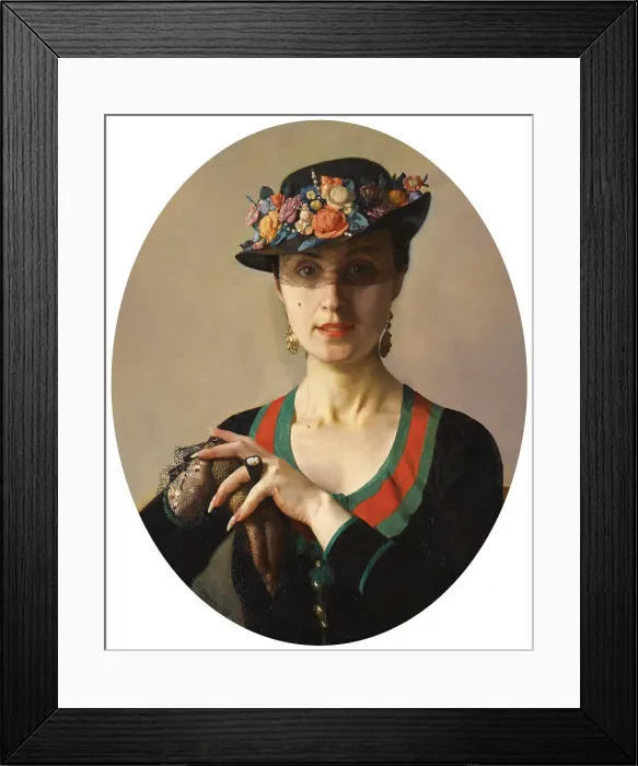 Framed Print : Portrait of a Lady, 1936. Artist: Somov, Konstantin Andreyevich (1869-1939) Framed Print : Portrait of a Lady, 1936. Artist: Somov, Konstantin Andreyevich (1869-1939)
