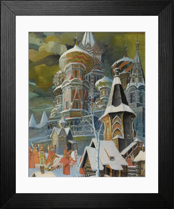 Framed Print : Saint Basils Cathedral. Artist: Brailovsky, Leonid Mikhaylovich (1867-1937) Framed Print : Saint Basils Cathedral. Artist: Brailovsky, Leonid Mikhaylovich (1867-1937)