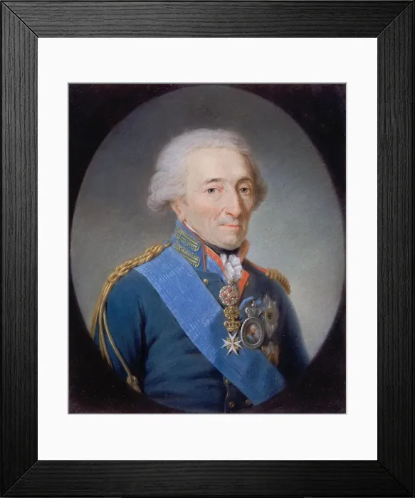 Framed Print : Portrait of Prince Nikolay Ivanovich Saltykov (1736-1816), 1807. Artist: Quadal, Martin Ferdinand (1736-1808) Framed Print : Portrait of Prince Nikolay Ivanovich Saltykov (1736-1816), 1807. Artist: Quadal, Martin Ferdinand (1736-1808)